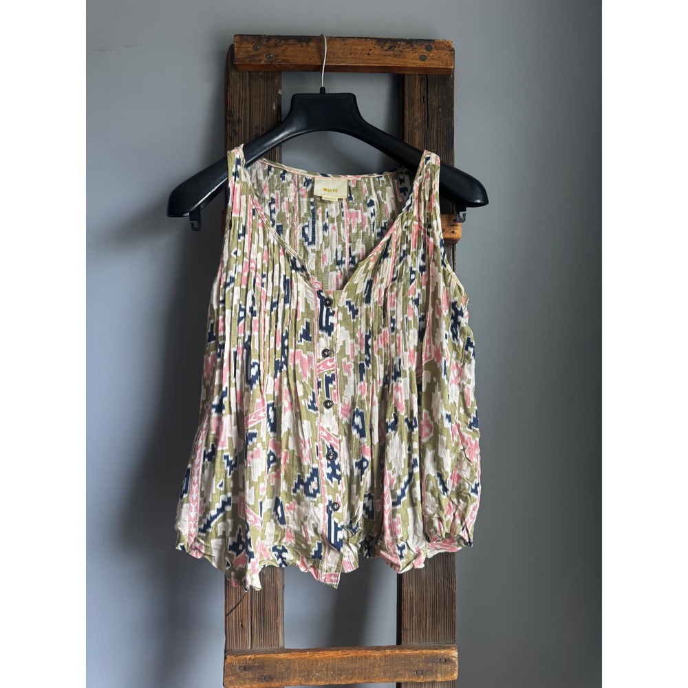 Maeve Anthropologie Y2K Boho Festival Sleeveless Swing Tank Top  Size 4